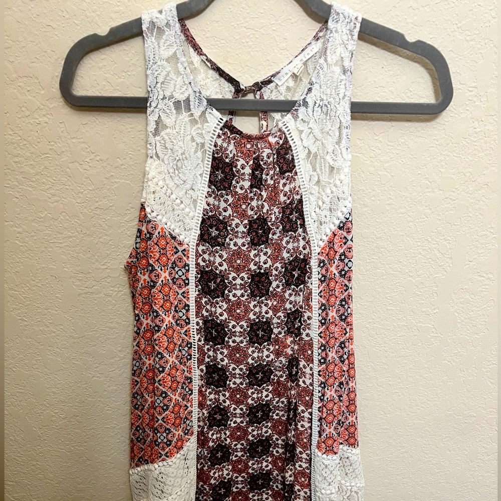 Flowy long sleeve boho dress